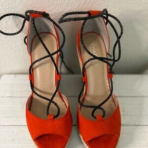 Charles David Women's Red Espadrille Sandals